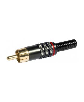 CONNECTOR RCA MASCLE VERMELL Ø6,0mm