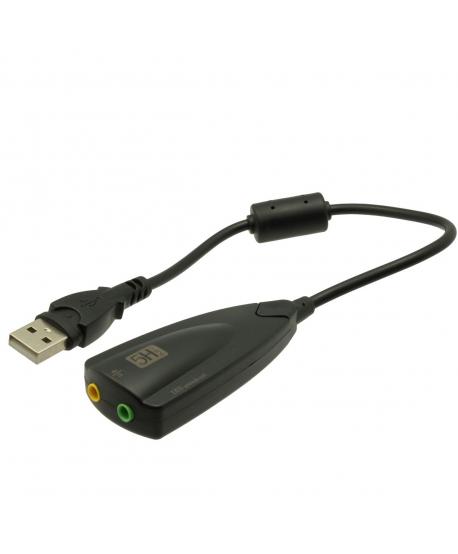 TARGETA SO USB 2.0 2x3,5mm 7.1Ch