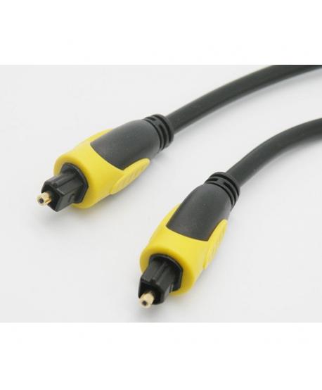 CONNEXION FIBRA OPTICA CABLE Ø4mm TOSLINK 0,5m