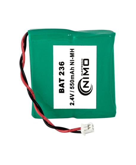 BATTERIE 2.4V 550mA HF-C1Ux2 BAT236