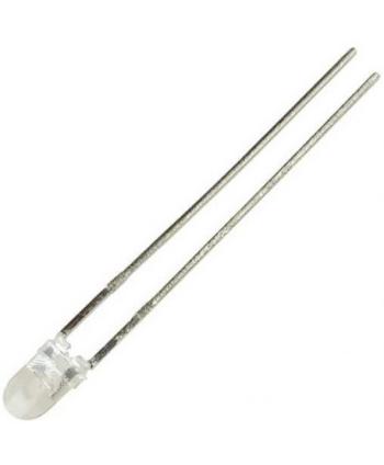 LED 3mm BLANC CALIDO 3000K 8500mcd 2,6-3,6v 20mA