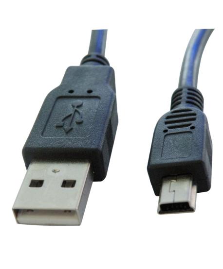 CONNEXION USB VERS MÂLE - MINI USB VERS MÂLE 5P 3m