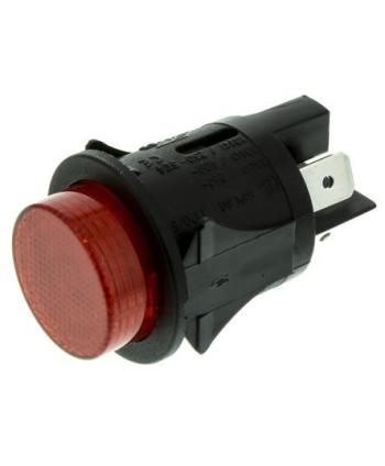 INTERRUPTEUR D’ÉCLAIRAGE MARCHE-ARRÊT 220V Ø25mm ROUGE