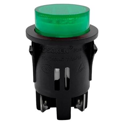 INTERRUPTOR DE LUZ LIGA-DESLIGA 220V Ø25mm VERDE