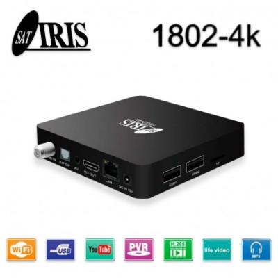 IRIS 1802-4K RÉCEPTEUR SATELLITE ANDROID 7.1