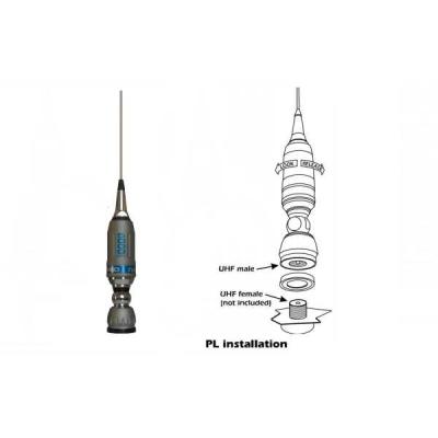 CB27 SIRIO ANTENA TURBO5000PL RADIANT 1,965mm