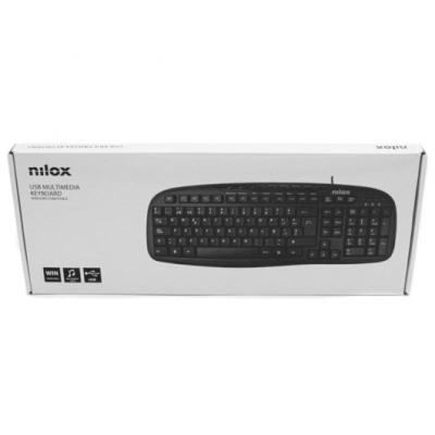 CLAVIER MULTIMÉDIA USB NILOX NXKBE000001