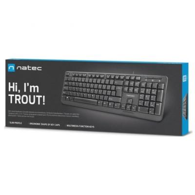 TECLADO USB NATEC TRUTA SLIM PRETO