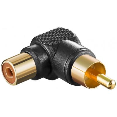 ADAPTADOR RCA MASCLE-FEMELLA ACODAT NEGRE