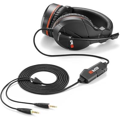 RUSH ER3 CASQUE DE JEU NOIR AVEC MICROPHONE