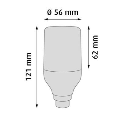 LAMPARA E27 INTERMITENT ROJA 230V L881R230I