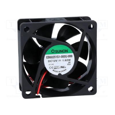 FAN 12Vdc 1.62W 60x60x25mm 2 FILS