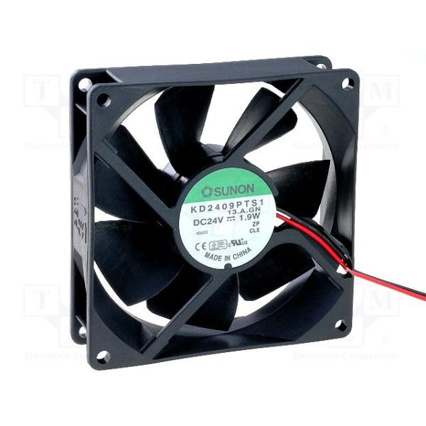 24Vdc 1.9W 92x92x25mm VENTILATEUR 2 FILS