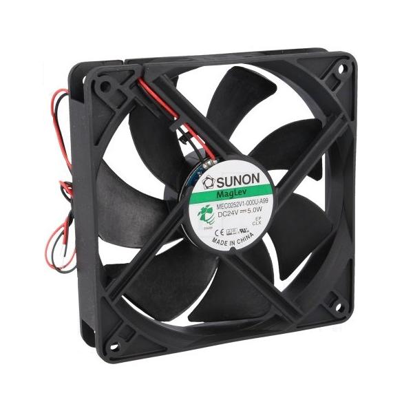 FAN 24Vdc 5.0W 120x120x25mm 2 FILS