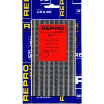 PLACA C.I PISTAS 2,54 BAQUELITA 90x155mm CP-7