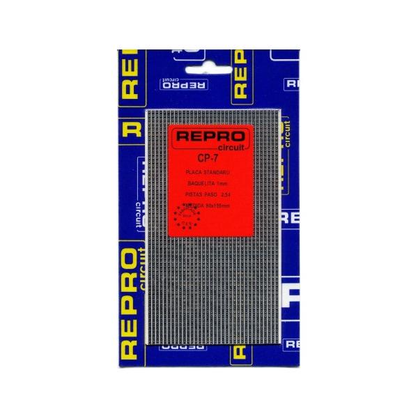 PLACA C.I PISTAS 2,54 BAQUELITA 90x155mm CP-7