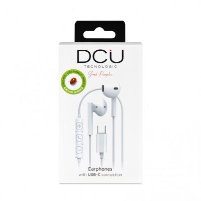 AURICULARS SMARTPHONE USB TIPUS C DCU BLANCS