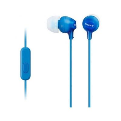 MINI AURICULARES AZULES C/MICRO SONY MDR-EX15AP