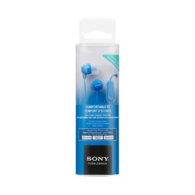 MINI AURICULARES AZULES C/MICRO SONY MDR-EX15AP