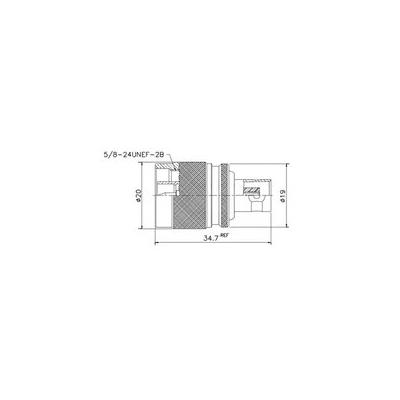 ADAPTATEUR BNC FEMELLE - N MÂLE