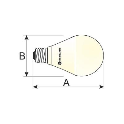 BOMBILLA LED E27 10W DIA 6500K SENSOR NOCHE/MOV.