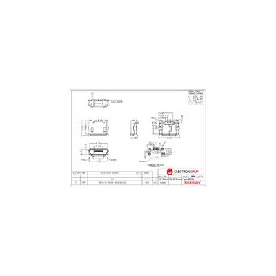 MICRO USB B 5P. PER A CIRCUIT IMPRÈS