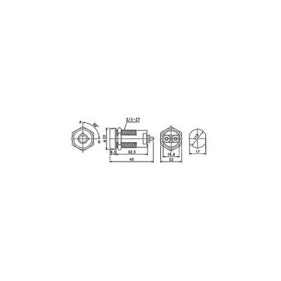 BOTÃO OFF-ON CHAVE Ø19 250V 2A