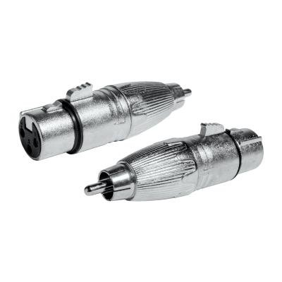 ADAPTADOR XLR FEMELLA 3 Pins A RCA MASCLE