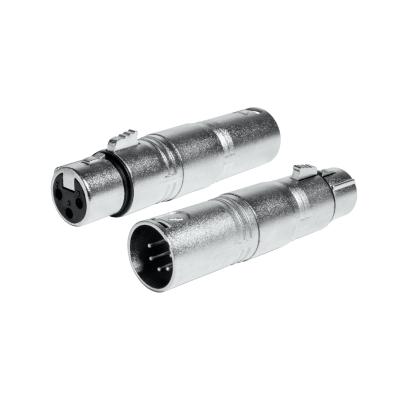 XLR FÊMEA 3 PIN PARA XLR MACHO 5 PIN ADAPTADOR