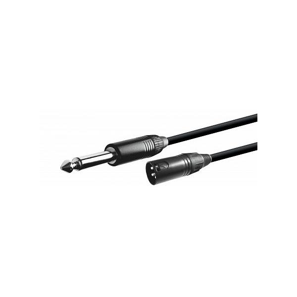 CONEXION JACK 6,3 MACHO MONO - XLR 3P MACHO 5m