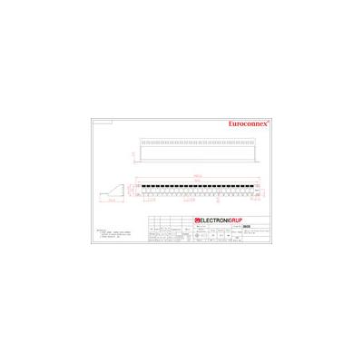 PATCH PANEL 24 RJ45 Cat.6 VACIO 1U NEGRO