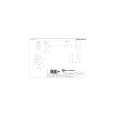 CÂBLE DE PANNEAU DE CONNEXION HDMI 20cm E.G.