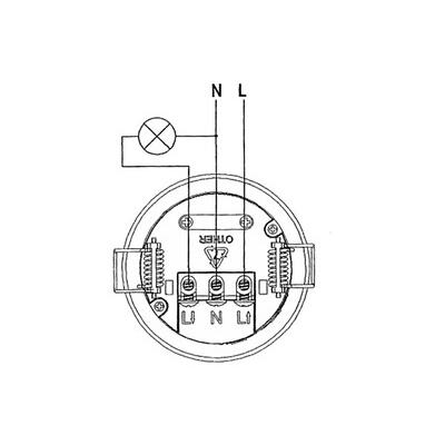 DETECTOR DE MOVIMENTO EMBUTIDO 360º 220V Ø65mm