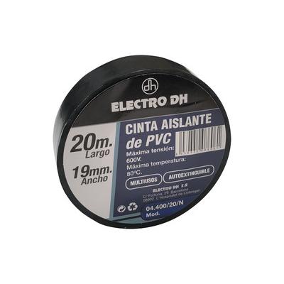 FITA ISOLANTE PRETA PVC 19mm 600V 80º C 20m