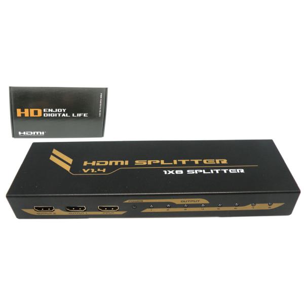 SPLITTER HDMI 1x8 4K@60Hz con EDID HDCP2.2