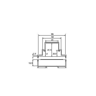 CAIXA MODULAR CARRIL DIN 35 CONNEXIONS CA904