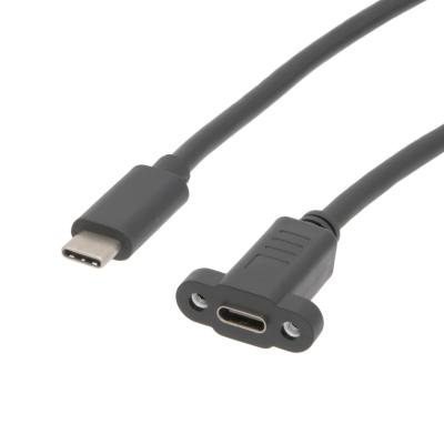 CONEXION USB-C MACHO - HEMBRA PANEL 0,5m