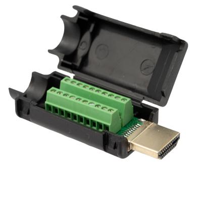 CONECTOR HDMI MACHO 19p TORNILLOS