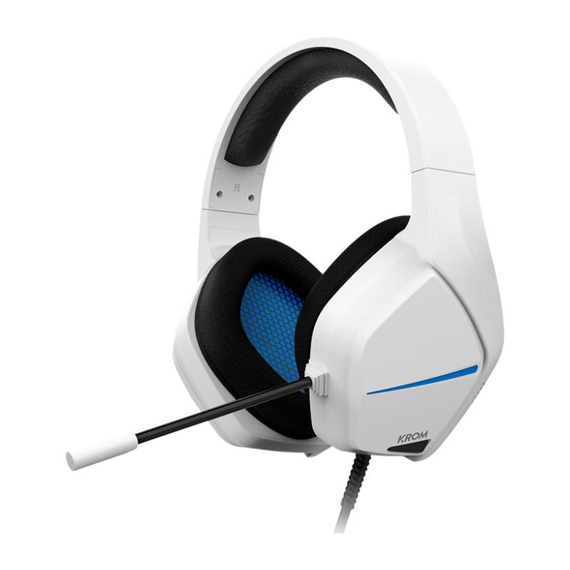 GONG KROM KOPA MOVE STEREO BLANC BLEU CASQUE