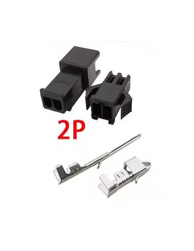 JST SM 2.54 2 Pin STECKER-SET