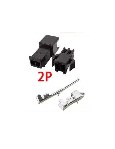 JST SM 2.54 2 Pin STECKER-SET