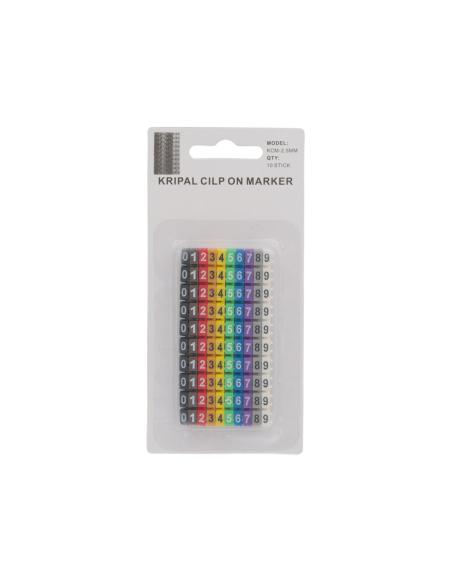 PACK MARCADORES CLIP PARA CABLE 2,5-4mm 100pcs