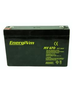 BATERIA DE PLOMO 6V 7,2A 151x34x100mm 1,36Kg