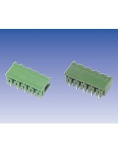 REGLETA MACHO RECTO ABIERTO 4 PIN. 5,00mm